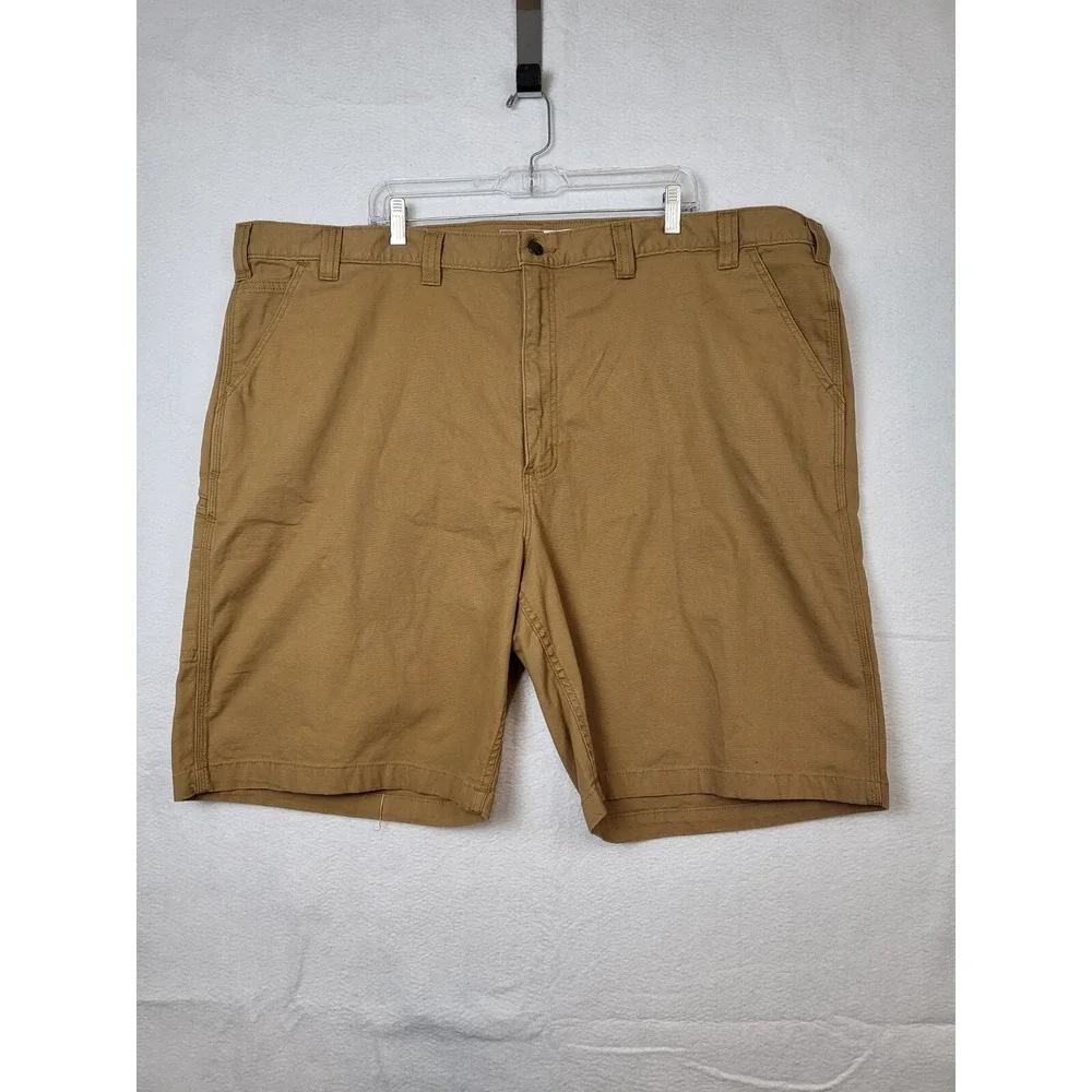 Carhartt Rugged Flex Relaxed Fit BROWN Canvas Work Shorts BS2514-M Size 50 - Picture 1 of 7